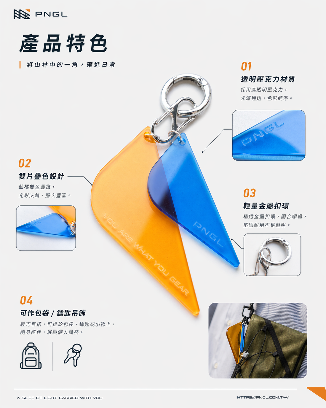 PNGL Slice 壓克力鑰匙圈